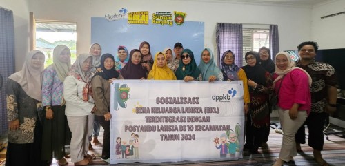 Sosialisasi Bina Keluarga Lansia (BKL) Terintegrasi dengan Posyandu Lansia Kecamatan Sungai Kunjang